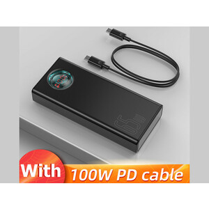 پاوربانک فست شارژ ۳۰۰۰۰ با توان 65 وات بیسوس Baseus Amblight Digital Display Power Bank 65W PPLG-A01