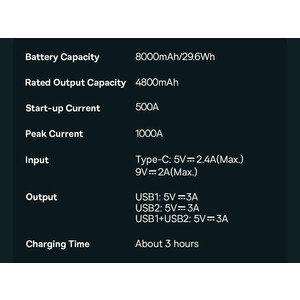 جامپ‌استارتر و پاوربانک فوق انرژی خودرو بیسوس Baseus super energy 2-in-1 jump starter 1000A BS-CH003