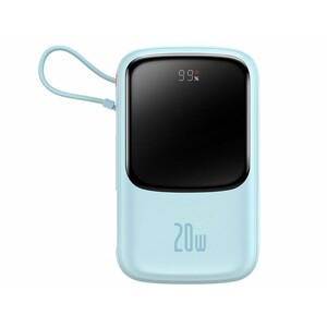 پاوربانک شارژر سریع 20 وات به همراه کابل تایپ‌سی 0.5 متری 10000 بیسوس Baseus Qpow Pro Fast Charge Power Bank PPQD020001