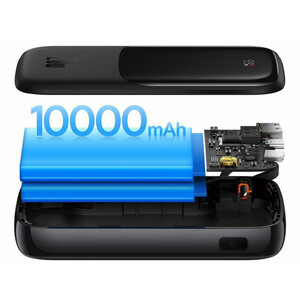 پاوربانک شارژر سریع 20 وات به همراه کابل تایپ‌سی 0.5 متری 10000 بیسوس Baseus Qpow Pro Fast Charge Power Bank PPQD020001