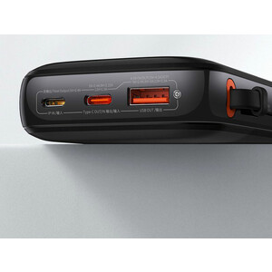 پاوربانک شارژر سریع 20 وات به همراه کابل تایپ‌سی 0.5 متری 10000 بیسوس Baseus Qpow Pro Fast Charge Power Bank PPQD020001
