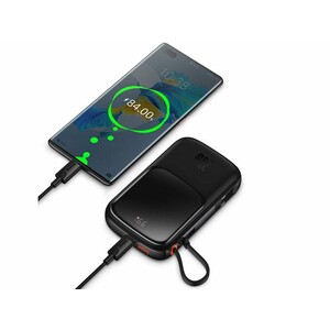 پاوربانک شارژر سریع 20 وات به همراه کابل تایپ‌سی 0.5 متری 10000 بیسوس Baseus Qpow Pro Fast Charge Power Bank PPQD020001