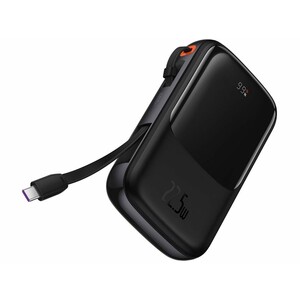 خرید پاوربانک شارژر سریع 22.5 وات به همراه کابل تایپ‌سی 0.5 متری 10000 بیسوس Baseus Qpow Pro Fast Charge Power Bank PPQD020101