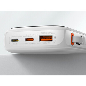 پاوربانک شارژر سریع 22.5 وات به همراه کابل تایپ‌سی 0.5 متری 10000 بیسوس Baseus Qpow Pro Fast Charge Power Bank PPQD020101