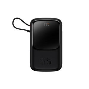 پاوربانک شارژر سریع 22.5 وات به همراه کابل تایپ‌سی 0.5 متری 10000 بیسوس Baseus Qpow Pro Fast Charge Power Bank PPQD020101