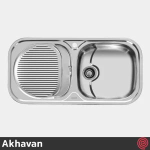 سینک ظرفشویی اخوان مدل Akhavan 109-50 | تک لگنه فانتزی توکار