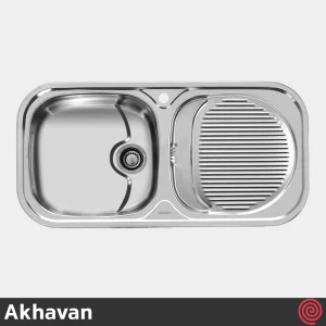 سینک ظرفشویی اخوان مدل Akhavan 109-50 | تک لگنه فانتزی توکار