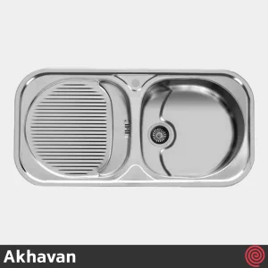 سینک ظرفشویی اخوان مدل Akhavan 113-50 | تک لگنه فانتزی توکار