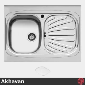 سینک ظرفشویی اخوان مدل Akhavan 31-60 | تک لگنه فانتزی روکار