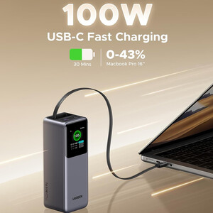 پاور بانک 20000 یوگرین مدل UGREEN PB726 55987B | توان 165 وات