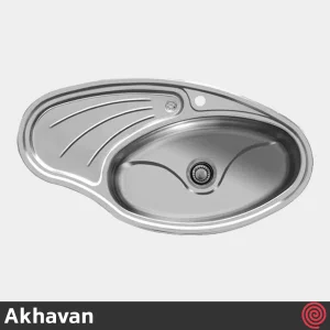 سینک ظرفشویی اخوان مدل Akhavan 119-52 | تک لگنه فانتزی توکار