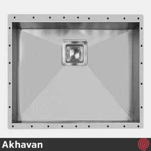 سینک ظرفشویی اخوان مدل Akhavan 400-40 | یک لگنه زیرکابینتی