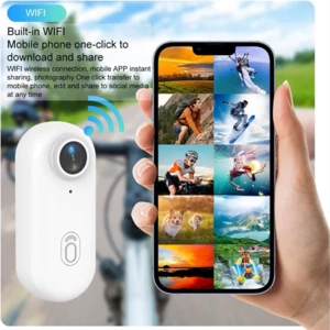 دوربین کوچک ورزشی وینز مدل ActionCam | گیره‌ای و قابل آویز از گردن
