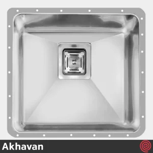 سینک ظرفشویی اخوان مدل Akhavan 404-34 | یک لگنه زیرکابینتی