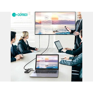 هاب 10 پورت تایپ سی کوتسی Coteci 10 in1 Multifunctional Docking Station 16013