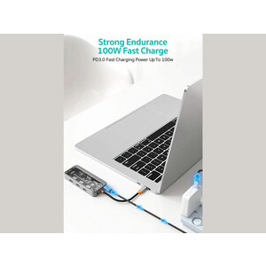 هاب 10 پورت تایپ سی کوتسی Coteci 10 in1 Multifunctional Docking Station 16013
