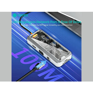 هاب 10 پورت تایپ سی کوتسی Coteci 10 in1 Multifunctional Docking Station 16013