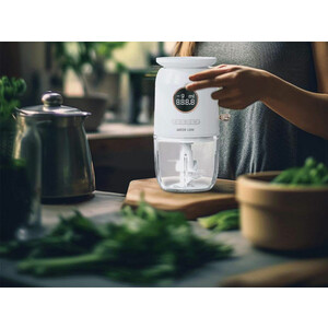 قیمت غذاساز بی سیم 600 میلی‌لیتر و ترازوی آشپزخانه گرین Green Lion Wireless Weighing Food Chopper 600mL 7.4V GNWLFDCHOPWH