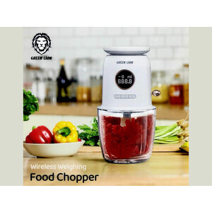غذاساز بی سیم 600 میلی‌لیتر و ترازوی آشپزخانه گرین Green Lion Wireless Weighing Food Chopper 600mL 7.4V GNWLFDCHOPWH