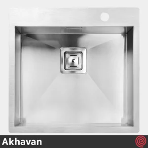 سینک ظرفشویی اخوان مدل Akhavan 340-50 | یک لگنه فلاش مونت باکسی توکار