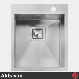 سینک ظرفشویی اخوان مدل Akhavan 342-50 | یک لگنه فلاش مونت باکسی توکار