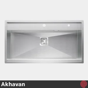 سینک ظرفشویی اخوان مدل Akhavan 352-52 | تک لگنه فلاش مونت باکسی توکار