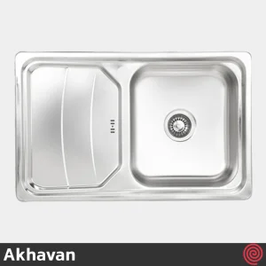 سینک ظرفشویی اخوان مدل Akhavan 386-50 | تک لگنه فانتزی توکار