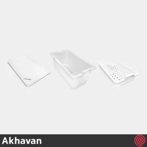 سینک ظرفشویی اخوان مدل Akhavan 500S-50 | دو لگنه فانتزی توکار