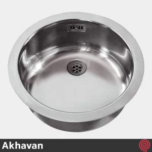 سینک ظرفشویی اخوان مدل Akhavan 21 | تک لگنه دایره ای توکار