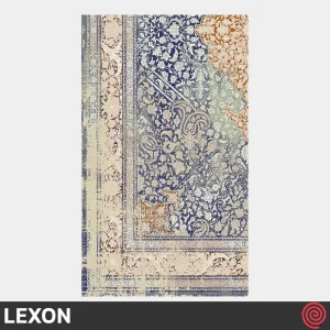 نمای نزدیک بافت فرش ماشینی 700 شانه لکسون کلکسیون هرمز کد LEXON 7000 | رنگ سرمه ای