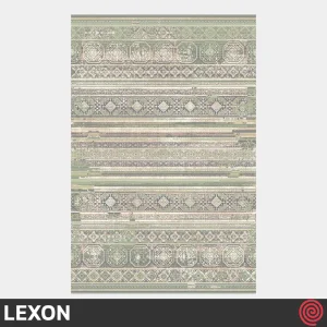 فرش ماشینی 700 شانه لکسون کلکسیون هرمز کد LEXON 7002 | رنگ سبز