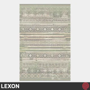 فرش ماشینی 700 شانه لکسون کلکسیون هرمز کد LEXON 7002 | رنگ سبز