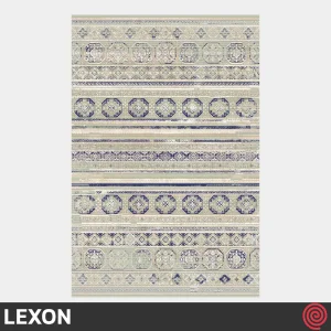 فرش ماشینی 700 شانه لکسون کلکسیون هرمز کد LEXON 7002 | رنگ نقره ای