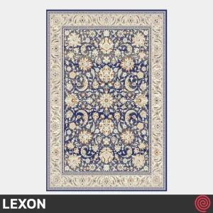 فرش ماشینی 700 شانه لکسون کلکسیون هرمز کد LEXON 7003 | رنگ سرمه ای