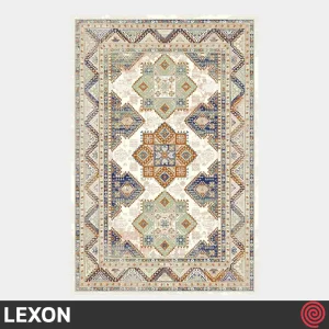 فرش ماشینی 700 شانه لکسون کلکسیون هرمز کد LEXON 7004 | رنگ کرم