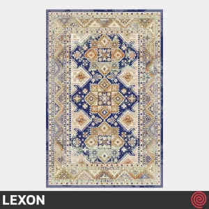 فرش ماشینی 700 شانه لکسون کلکسیون هرمز کد LEXON 7004 | رنگ سرمه ای