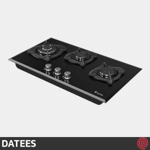 اجاق گاز صفحه ای 3 شعله داتیس مدل DATEES DG302 | بدنه شیشه ای
