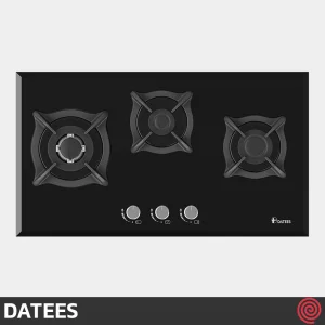 اجاق گاز صفحه ای 3 شعله داتیس مدل DATEES DG-302 | بدنه شیشه ای