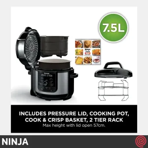 مولتی کوکر 9 کاره نینجا مدل NINJA Foodi MAX OP500 | گنجایش 7.5 لیتری
