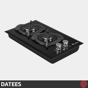 اجاق گاز صفحه ای 2 شعله داتیس مدل DATEES DG-203 | بدنه شیشه ای