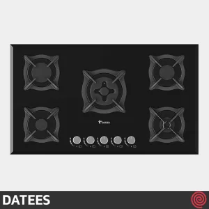 اجاق گاز صفحه ای 5 شعله داتیس مدل DATEES DG-525 | بدنه شیشه ای