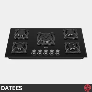 اجاق گاز صفحه ای 5 شعله داتیس مدل DATEES DG-525 | بدنه شیشه ای