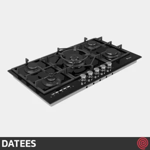 اجاق گاز صفحه ای 5 شعله داتیس مدل DATEES DG-598 | بدنه شیشه ای