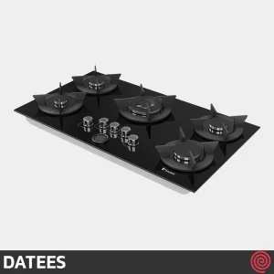 اجاق گاز صفحه ای 5 شعله داتیس مدل DATEES DG-596 | بدنه شیشه ای