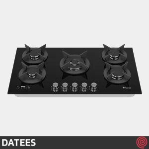 اجاق گاز صفحه ای 5 شعله داتیس مدل DATEES DG-586 | بدنه شیشه ای