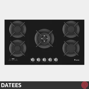 اجاق گاز صفحه ای 5 شعله داتیس مدل DATEES DG-586 | بدنه شیشه ای