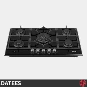 اجاق گاز صفحه ای 5 شعله داتیس مدل DATEES DG-585 | بدنه شیشه ای
