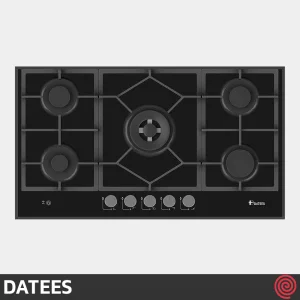 اجاق گاز صفحه ای 5 شعله داتیس مدل DATEES DG-585 | بدنه شیشه ای