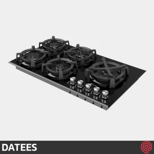اجاق گاز صفحه ای 5 شعله داتیس مدل DATEES DG-579 | بدنه شیشه ای