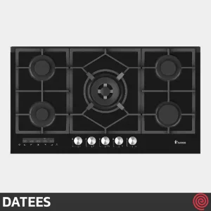 اجاق گاز صفحه ای 5 شعله داتیس مدل DATEES DG-569 | بدنه شیشه ای